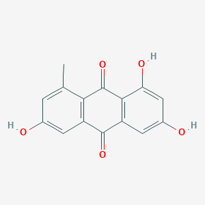 molecular formula C15H10O5 B100883 1,3,6-三羟基-8-甲基蒽醌 CAS No. 18499-83-7