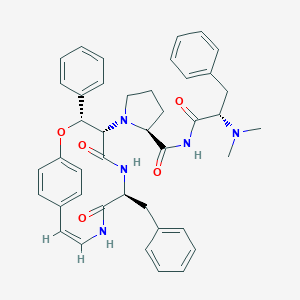 molecular formula C42H45N5O5 B100901 阿杜埃汀 Z 酰胺磺酸盐 [法语] CAS No. 19542-40-6