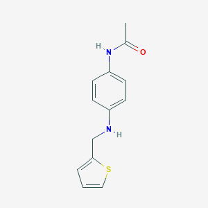 molecular formula C13H14N2OS B100934 N-[4-(噻吩-2-基甲基氨基)苯基]乙酰胺 CAS No. 18210-26-9