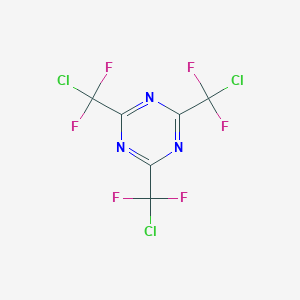 molecular formula C6Cl3F6N3 B100965 2,4,6-三[氯（二氟）甲基]-1,3,5-三嗪 CAS No. 16617-00-8