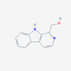 molecular formula C12H10N2O B101020 9H-吡啶并[3,4-b]吲哚-1-基甲醇 CAS No. 17337-22-3