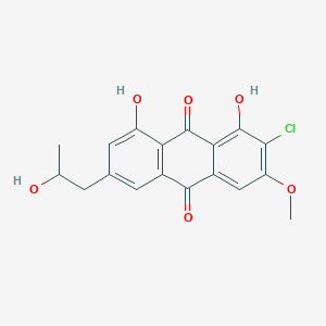 molecular formula C18H15ClO6 B101089 纳基奥拉辛 CAS No. 17508-19-9
