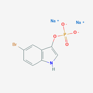 molecular formula C8H5BrNNa2O4P B101188 5-溴-1H-吲哚-3-基磷酸钠 CAS No. 16036-59-2