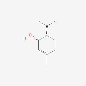 molecular formula C10H18O B101228 2-环己烯-1-醇, 3-甲基-6-(1-甲基乙基)-, (1R,6S)-相对 CAS No. 16721-38-3