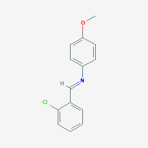 molecular formula C14H12ClNO B101229 N-(2-氯苄叉亚甲基)-4-甲氧基苯胺 CAS No. 17099-11-5