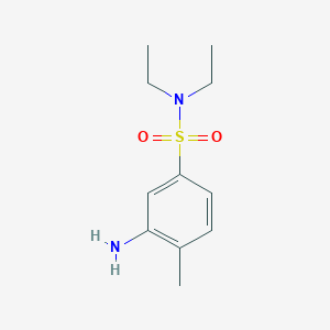 molecular formula C11H18N2O2S B101254 3-氨基-N,N-二乙基-4-甲基苯磺酰胺 CAS No. 17354-60-8