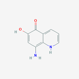 molecular formula C9H8N2O2 B101263 5,6-Dihydroxy-8-aminoquinoline CAS No. 17605-92-4