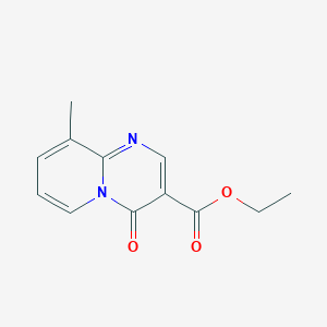 molecular formula C12H12N2O3 B101264 9-甲基-4-氧代吡啶并[1,2-a]嘧啶-3-羧酸乙酯 CAS No. 16878-14-1