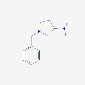molecular formula C11H16N2 B101318 1-苄基吡咯烷-3-胺 CAS No. 18471-40-4