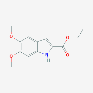 molecular formula C13H15NO4 B101327 5,6-二甲氧基-1H-吲哚-2-羧酸乙酯 CAS No. 16382-18-6