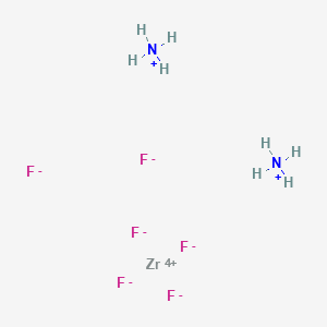 molecular formula F6H8N2Zr B101337 二氮鎓；锆(4+)；六氟化物 CAS No. 16919-31-6