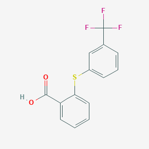 molecular formula C14H9F3O2S B101341 2-[3-(Trifluoromethyl)phenyl]sulfanylbenzoic acid CAS No. 16174-88-2