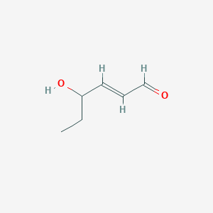 molecular formula C6H10O2 B101363 4-Hydroxyhexenal CAS No. 17427-08-6