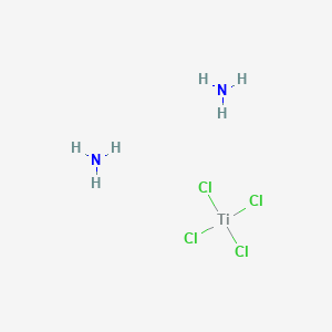 molecular formula Cl4H6N2Ti B101365 Diamminetetrachlorotitanate (IV) CAS No. 15719-81-0