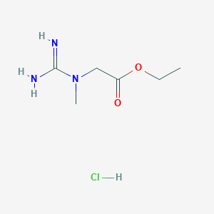 molecular formula C6H14ClN3O2 B101366 乙酸2-(1-甲基胍基)乙酯盐酸盐 CAS No. 15366-32-2