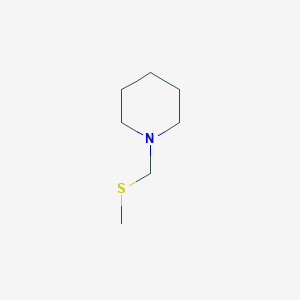 molecular formula C7H15NS B101371 1-[(Methylthio)methyl]piperidine CAS No. 17859-41-5