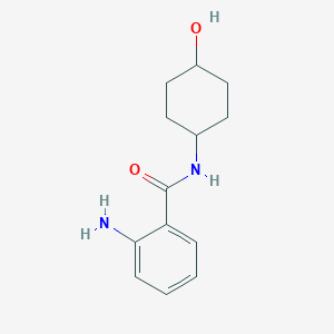 molecular formula C13H18N2O2 B101375 反式-2-氨基-N-(4-羟基环己基)苯甲酰胺 CAS No. 15942-11-7
