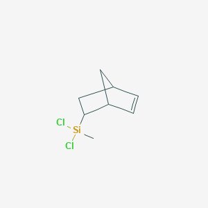 molecular formula C8H12Cl2Si B101378 Bicyclo(2.2.1)hept-2-ene, 5-(dichloromethylsilyl)- CAS No. 18245-94-8