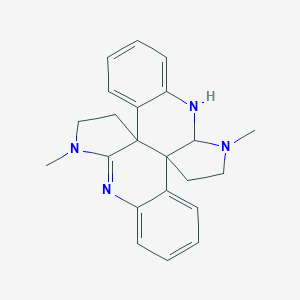 B101386 5H,13H-Dibenzo[c,h]dipyrrolo[3,2-e:3',2'-j][2,6]naphthyridine, 6,7,7a,8,14,15-hexahydro-7,15-dimethyl- CAS No. 16739-54-1