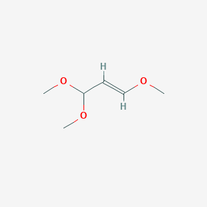 molecular formula C6H12O3 B101445 1-丙烯，1,3,3-三甲氧基- CAS No. 17576-35-1