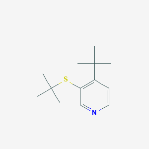 molecular formula C13H21NS B101472 3-tert-Butylthio-4-tert-butylpyridine CAS No. 18794-39-3