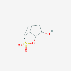 molecular formula C7H10O4S B101473 3,5-Methanocyclopent[d]-1,2-oxathiol-6-ol,hexahydro-,2,2-dioxide(9CI) CAS No. 15486-54-1