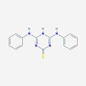molecular formula C15H13N5S B101496 4,6-Dianilino-1,3,5-triazine-2(1H)-thione CAS No. 15989-50-1