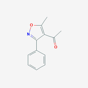 molecular formula C12H11NO2 B101500 1-(5-甲基-3-苯基异恶唑-4-基)乙酮 CAS No. 19212-42-1