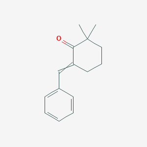 molecular formula C15H18O B101516 Cyclohexanone, 2,2-dimethyl-6-(phenylmethylene)- CAS No. 17622-50-3