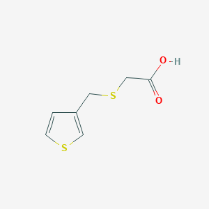 molecular formula C7H8O2S2 B101567 [(噻吩-3-基甲基)硫代]乙酸 CAS No. 16401-41-5