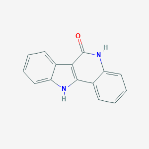 molecular formula C15H10N2O B101578 5,11-dihydro-6H-indolo[3,2-c]quinolin-6-one CAS No. 18735-98-3