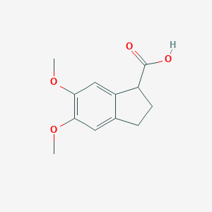 B101579 5,6-Dimethoxy-2,3-dihydro-1H-indene-1-carboxylic acid CAS No. 19156-11-7