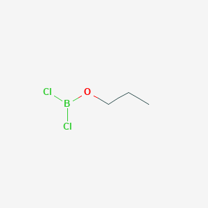 molecular formula C3H7BCl2O B101586 Dichloro-(n-propoxy)borane CAS No. 16339-29-0