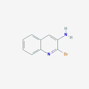 molecular formula C9H7BrN2 B101606 2-溴喹啉-3-胺 CAS No. 17127-83-2