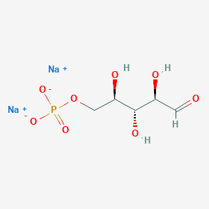 molecular formula C5H9Na2O8P B101610 (2R,3R,4R)-2,3,4-三羟基-5-氧代戊基二氢磷酸二钠盐 CAS No. 18265-46-8