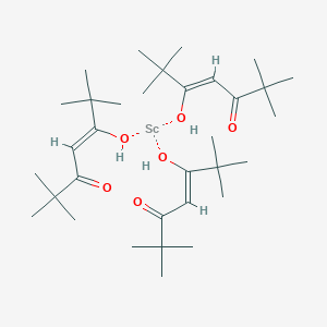 molecular formula C33H60O6Sc B101614 (Z)-5-Hydroxy-2,2,6,6-tetramethylhept-4-en-3-one;scandium CAS No. 15492-49-6