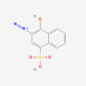molecular formula C10H7N2O4S+ B101617 1-Hydroxy-4-sulfonaphthalene-2-diazonium CAS No. 16926-71-9