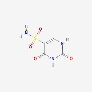 molecular formula C4H5N3O4S B101662 5-嘧啶磺酰胺，1,2,3,4-四氢-2,4-二氧代- CAS No. 17017-91-3