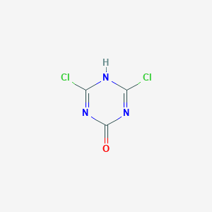 molecular formula C3HCl2N3O B101684 4,6-二氯-1,3,5-三嗪-2(1H)-酮 CAS No. 15791-08-9