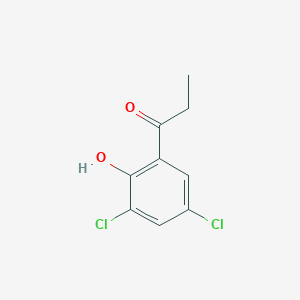 molecular formula C9H8Cl2O2 B101699 1-(3,5-二氯-2-羟基苯基)丙酮 CAS No. 18430-74-5