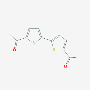molecular formula C12H10O2S2 B101704 1-[5-(5-乙酰噻吩-2-基)噻吩-2-基]乙酮 CAS No. 18494-73-0