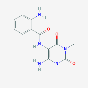B101728 2-Amino-N-(6-amino-1,3-dimethyl-2,4-dioxo-1,2,3,4-tetrahydropyrimidin-5-yl)benzamide CAS No. 18830-59-6