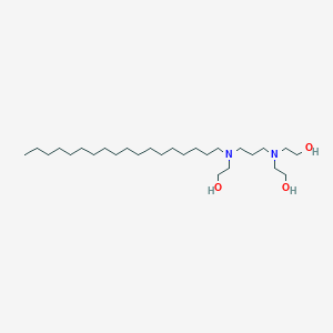 molecular formula C27H58N2O3 B101731 N-硬脂基-N-(2-羟乙基)-N',N'-双(2-羟乙基)三亚甲基二胺 CAS No. 17671-49-7
