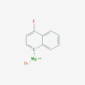 molecular formula C10H6BrFMg B101751 4-氟-1-萘基镁溴化物 CAS No. 17318-06-8
