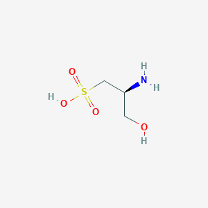 molecular formula C3H9NO4S B101783 (2s)-2-氨基-3-羟基丙烷-1-磺酸 CAS No. 16421-58-2