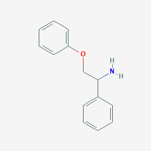 molecular formula C14H15NO B101833 2-Phenoxy-1-phenyl-ethylamine CAS No. 16797-04-9