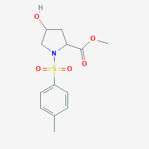 molecular formula C13H17NO5S B101840 4-羟基-1-甲苯磺酰基吡咯烷-2-羧酸甲酯 CAS No. 16257-57-1