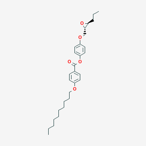 molecular formula C29H40O5 B010187 4-[(S,S)-2,3-环氧己氧基]苯基 4-(癸氧基)苯甲酸酯 CAS No. 107133-34-6