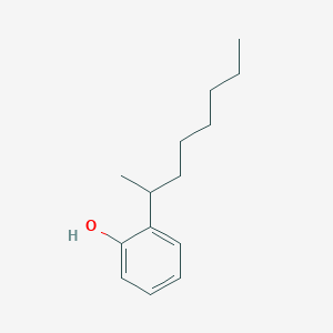 molecular formula C14H22O B101877 邻-(1-甲基庚基)苯酚 CAS No. 18626-98-7