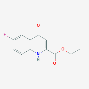 molecular formula C12H10FNO3 B101878 6-氟-4-氧代-1,4-二氢喹啉-2-羧酸乙酯 CAS No. 16377-62-1